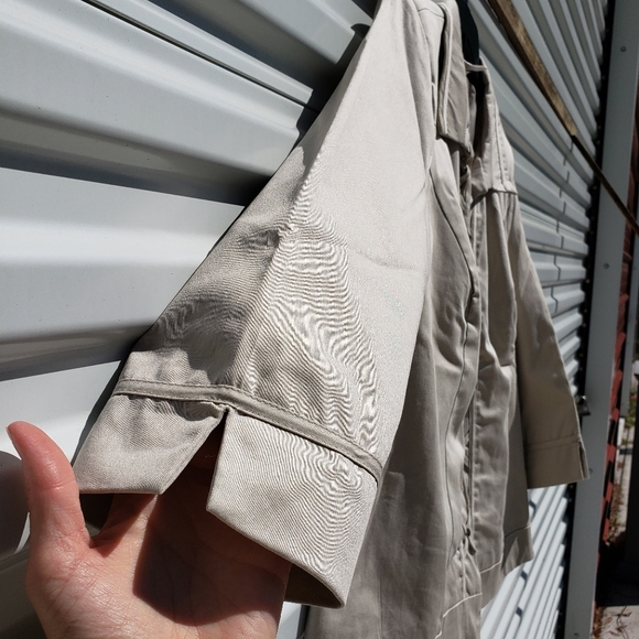 Christopher & Banks khaki blazer jacket with studs - Picture 6 of 8